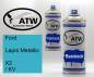 Preview: Ford, Lapis Metallic, X2 / KV: 400ml Sprühdose + 400ml Klarlack - Set, von ATW Autoteile West.